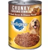 Pedigree Chopped Ground Dinner Beef Bacon and Cheese Canned Dog Food - 13.2 Oz - Case of 12