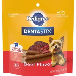 Pedigree Dentastix Beef Mini Dog Dental Chew Treats - 5.8 oz - 24 Count