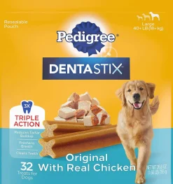 Pedigree Dentastix Large Dog Dental Chew Treats - 1.66 lb - 32 Count -
