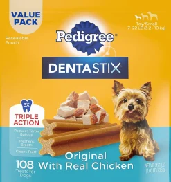 Pedigree Dentastix Mini Dog Dental Chew Treats - 1.63 lb - 108 Count