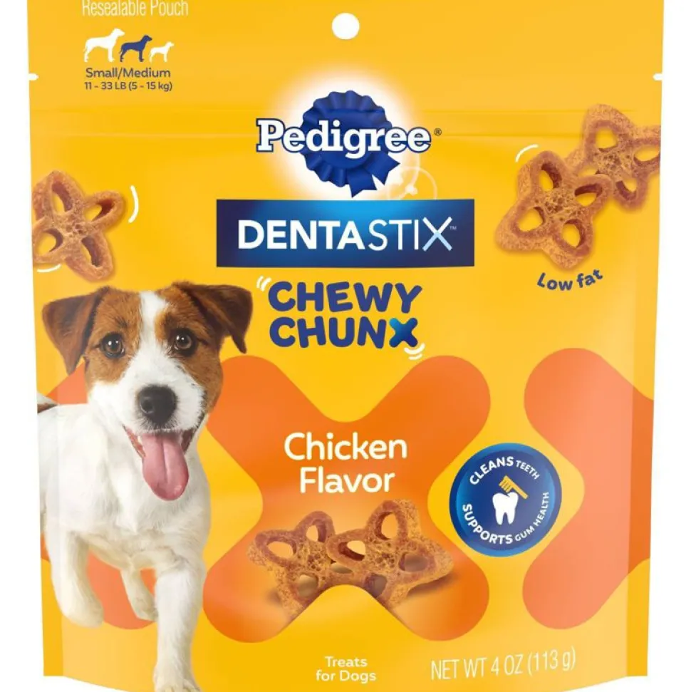 Pedigree Dentistix Small Chewy Chunx Dog Dental Chew Treats - 4 oz