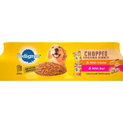 Pedigree Ground Assorted Combo Pack Chk/Beef Canned Dog Food - 13.2 oz - Case of 12