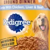 Pedigree Traditional Ground Dinner Chopped Combo Canned Dog Food - 13.2 oz - Case of 12