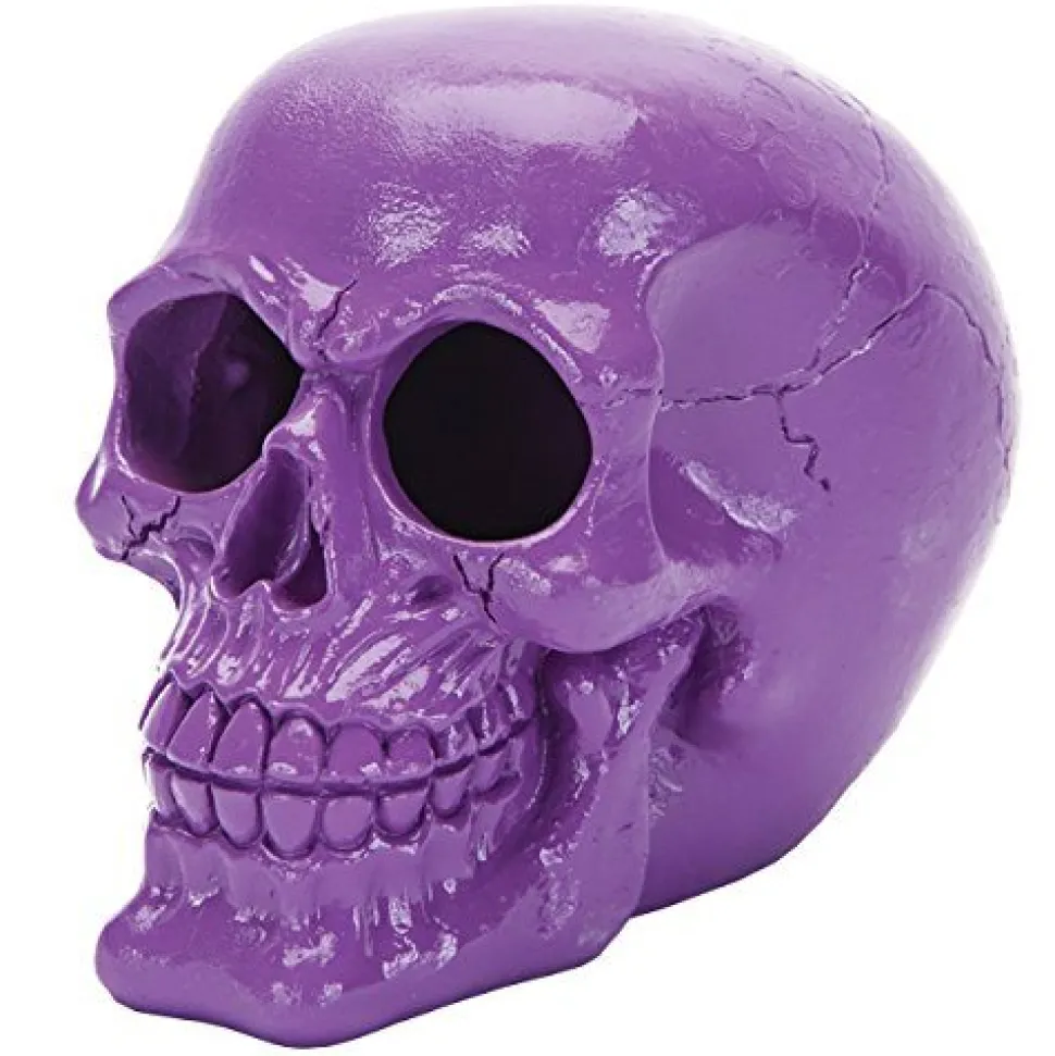 Penn Plax Deco-Replicas Skull - Medium - Purple