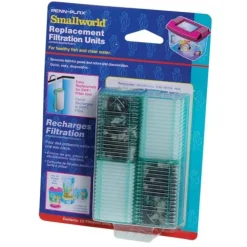 Penn Plax Filter Cartridge for Smallworld Rectangle Tank Filter - 2 pk