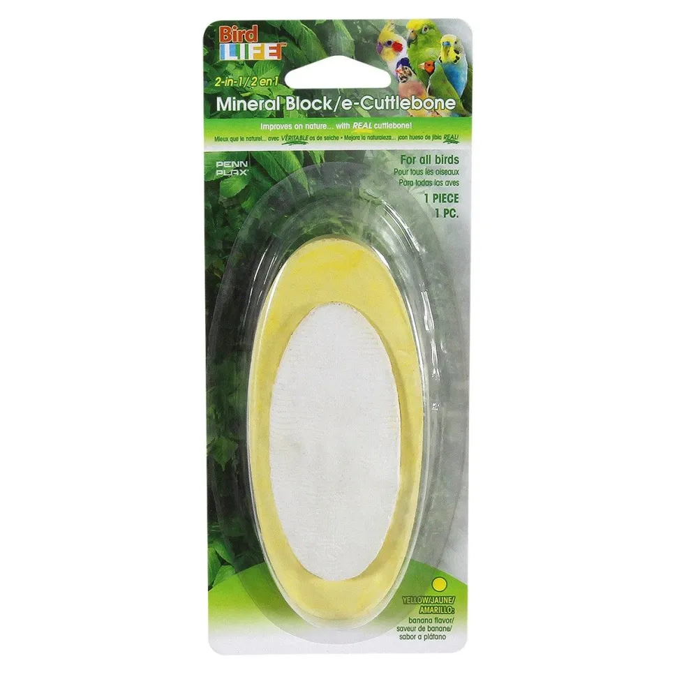 Penn Plax Mineral Block e-Cuttlebone - Banana
