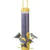 Perky-Pet Classic Plastic Finch Tubed Wild Bird Feeder - Yellow - 1 Lb Cap