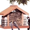 Perky-Pet Deluxe Chalet Wooden Hopper Wild Bird Feeder - Cedar - 5 Lbs Cap