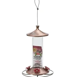 Perky-Pet Elegant Glass Hummingbird Feeder - Copper - 12 Oz Cap