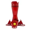 Perky-Pet Pinch Waist Glass Hummingbird Feeder - Red - 8 Oz Cap