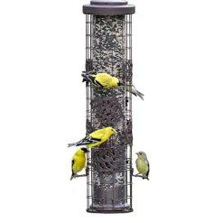 Perky-Pet Squirrel-Be-Gone Max Pinecone Wild Bird Tubed Wild Bird Feeder - Rust - 1.75 Lbs Cap
