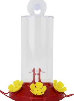 Perky-Pet Window Mounted Plastic Hummingbird Feeder - Red - 8 Oz Cap