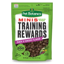 Pet Botanics Training Rewards Grain-Free Salmon Soft and Chewy Dog Treats - Mini - 4 Oz