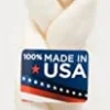 Pet Factory 100% Made In USA Beefhide Braids Natural Dog Chews - Natural - 12 In