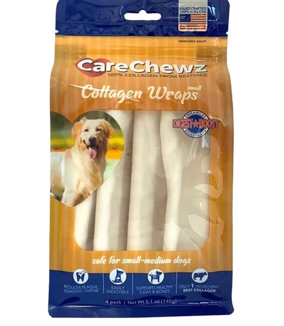 Pet Factory Carechewzâ® Collagen Wraps Natural Dog Chews - Natural - 5.1 Oz - 4 Pack