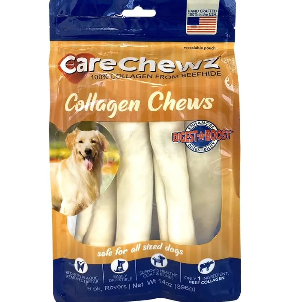 Pet Factory Carechewzâ® Collagen Rovers Natural Dog Chews - Natural - 14 Oz - 6 Pack