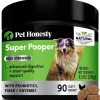 Pet Honesty Super Pooper Solid Stool Digestion Chicken Chewy Dog Supplements - 90 Count - 9.5 Oz