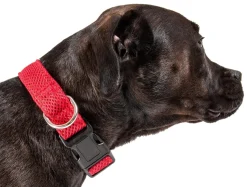 Pet Life ® 'Aero Mesh' Dual-Sided Breathable and Adjustable Thick Mesh Dog Collar