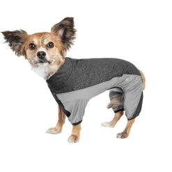 Pet Life ® Active 'Chase Pacer' Medium-weight 4-Way-Stretch Yoga Fitness Dog Tracksuit