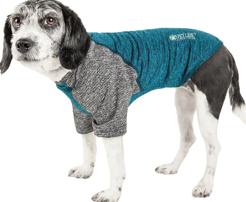 Pet Life ® Active 'Hybreed' 4-Way-Stretch Fitness Performance Dog T-Shirt