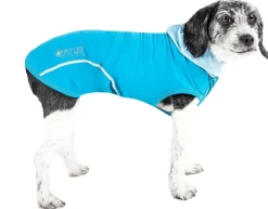Pet Life ® Active 'Pull-Rover' 4-Way Stretch Sleeveless Fitness Yoga Dog T-Shirt Hoodie