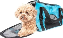 Pet Life ® 'Altitude Force' Airline Approved Sporty Zippered Folding Fashion Pet Dog Carrier