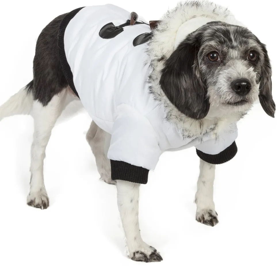 Pet Life ® Aspen Winter-White 3M Insulated Fashion Pet Parka Dog Coat