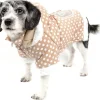 Pet Life ® 'Bow-Couture' Polka-Dot Bowed Insulated Dog Sweater Jacket