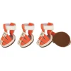 Pet Life ® 'Buckle-Supportive' PVC Waterproof Pet Dog Shoes Sandals - Set Of 4