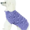 Pet Life ® Butterfly Stitched Heavy Cable Knitted Fashion Turtle Neck Dog Sweater