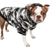 Pet Life ® Classic Metallic Fashion 3M Insulated Dog Coat Parka w/ Removable Hood