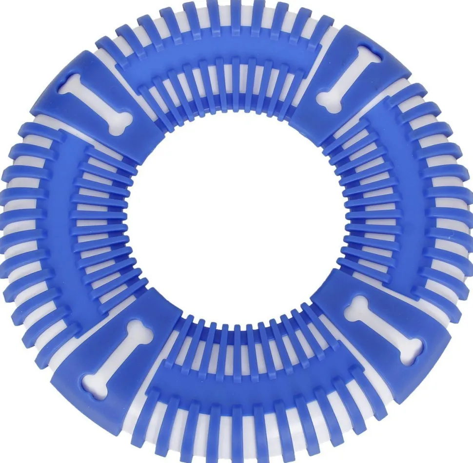 Pet Life ® 'Denta-Bark' Sporty Durable Flexible Toss and Fetch Frisbee Oral Hygiene Pet Dog Toy
