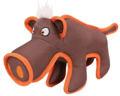 Pet Life ® 'Dura-Chew' Plush Animal Nylon Squeaker Dog Toy