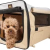 Pet Life ® 'Easy Folding' Zippered Folding Collapsible Wire Framed Lightweight Pet Dog Crate Carrier