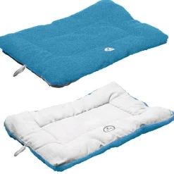 Pet Life ® 'Eco-Paw' Reversible Eco-Friendly Recyclabled Polyfill Fashion Designer Pet Dog Bed Mat Lounge