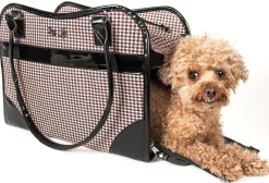 Pet Life ® Exquisite Airline Approved Designer Travel Pet Dog Handbag Carrier