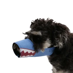 Pet Life ® 'Funimation' Animated Nylon Mesh Protective Travel Anti-Bark Dog Muzzle
