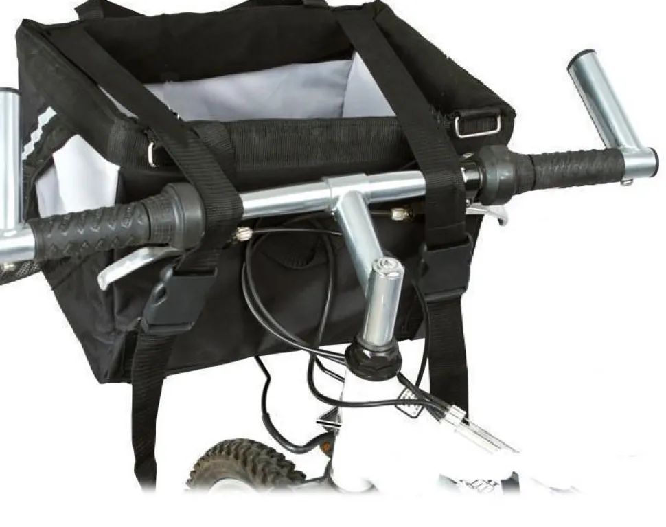 Pet Life ® 'Fur-Cycle' 2-in-1 Bicycle Bike Attachment Soft Folding Fashion Travel Pet Dog Carrier Crate