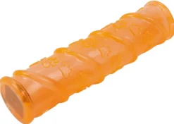 Pet Life ® 'Glow-Stick' TPR and LED Lighting Squeak and Chew Dog Toy