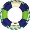 Pet Life ® 'Life Raver' Rounded Squeaking and Jute Rope Floating Dog Toy
