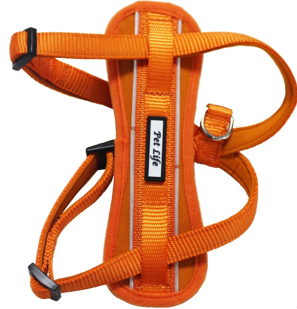 Pet Life ® 'Mountaineer' Chest Compressive Adjustable and Reflective Easy Pull Pet Dog Harness