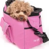 Pet Life ® Over-The-Shoulder Back-Supportive Fashion Sporty Pet Dog Carrier w/ Pouch
