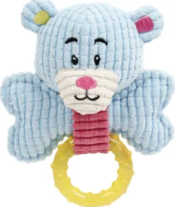 Pet Life ® 'Paci-Plush' Plush Squeaking and Rubber Teething Newborn Puppy Dog Toy