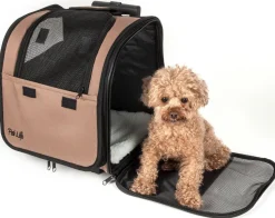 Pet Life ® 'Pawdon Me ' Wheeled Airline Approved Travel Collapsible Pet Dog Carrier