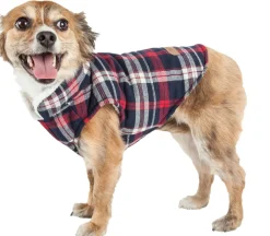 Pet Life ® 'Puddler' Classical Insulated Fashion Plaid Dog Coat