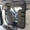 Pet Life ® Rectangular 'Easy-Hook' Backseat Mesh Folding Dog Cat Child Car Seat Carseat Safety Barrier