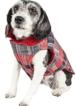 Pet Life ® 'Scotty' Tartan Classical Insulated Fashion Plaid Dog Coat