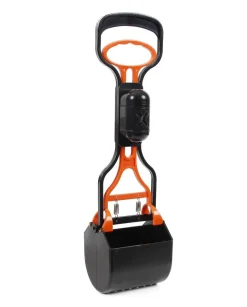 Pet Life ® 'Squeeze-N-Scoop' Dog and Cat Kitty Litter Waste Pooper Scooper Shovel w/ Built-in Waste Bag Holder