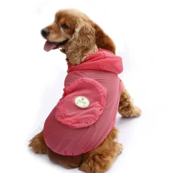 Pet Life ® 'Thunder Paw' Ultimate Waterproof Collapsible Multi-Adjustable Travel Dog Raincoat