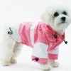 Pet Life ® 'Two-Tone' Waterproof Adjustable Dog Raincoat Jacket w/ Removable Hood